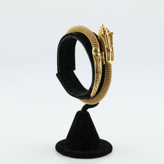 Snake Bracelet Super Hand Made 21K Yellow Gold Fi… - image 6