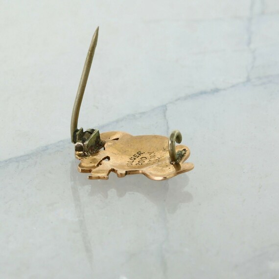 Antique 14K Yellow Gold "NHS 1900" Class Lapel Pin View 4
