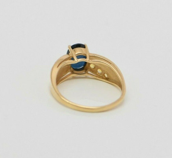 14K Yellow Gold Sapphire Ring, Yellow Sapphire si… - image 8