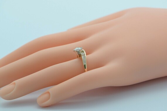 14K Yellow Gold Marquise Diamond Ring 1/2 ct. tw.… - image 5