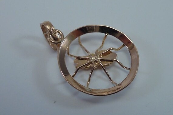 18K Yellow Gold "Spider" Pendant - image 4