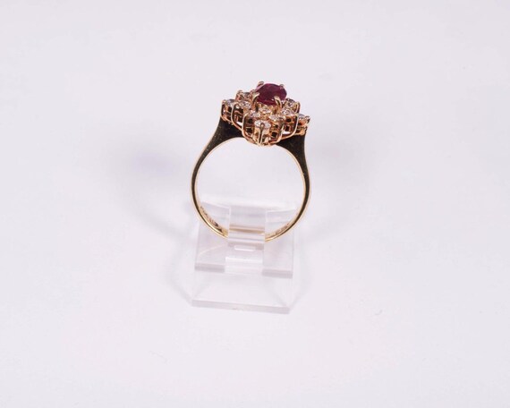 14K Yellow Gold Ruby and Diamond Ring app. 2.5ct.… - image 4