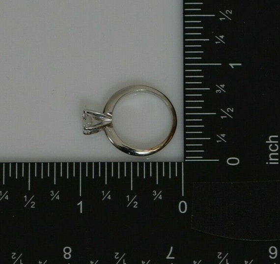 Platinum Simple Solitaire Diamond Ring Original 1… - image 9