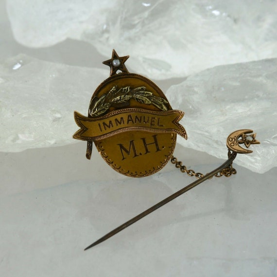 Antique Immanuel M.H. Pin Omaha? Circa 1900 - image 2