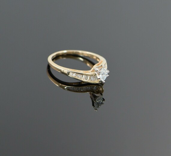 14K Yellow Gold Marquise Diamond Ring 1/2 ct. tw.… - image 2