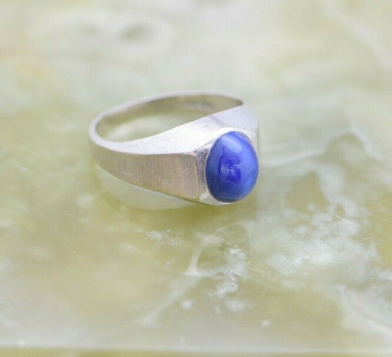 14K WG Linde Blue Star Sapphire Ring Vintage as i… - image 9