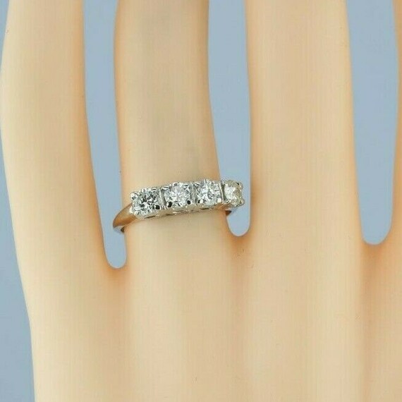 14K White Gold 1ct Diamond Anniversary Band Size … - image 2