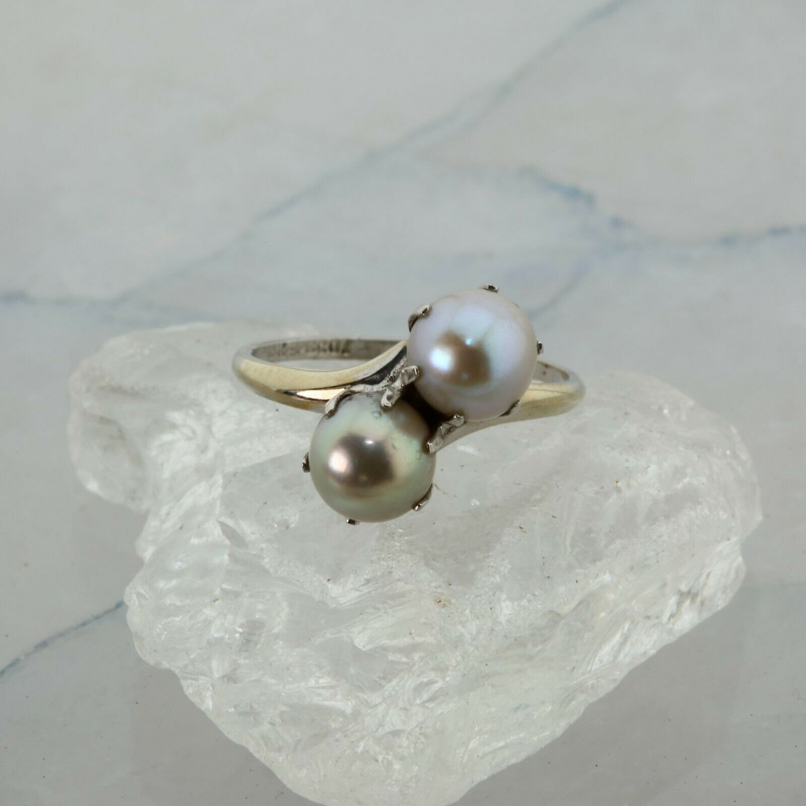 【J Products】 k10 double pearl ring white IMG_5212_6d8464a8-3120-42c2-