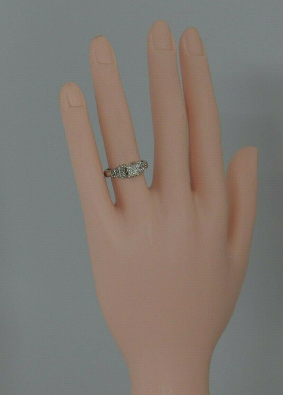 Platinum Shane & Co Princess Diamond Ring Size 7.… - image 5