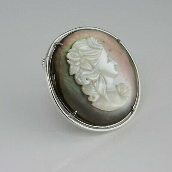 Mother of Pearl Abalone Carved Cameo - image 3