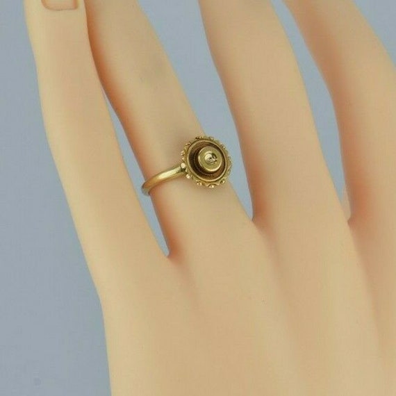 Antique 14K Yellow Gold Victorian Ring Size 5 Cir… - image 2