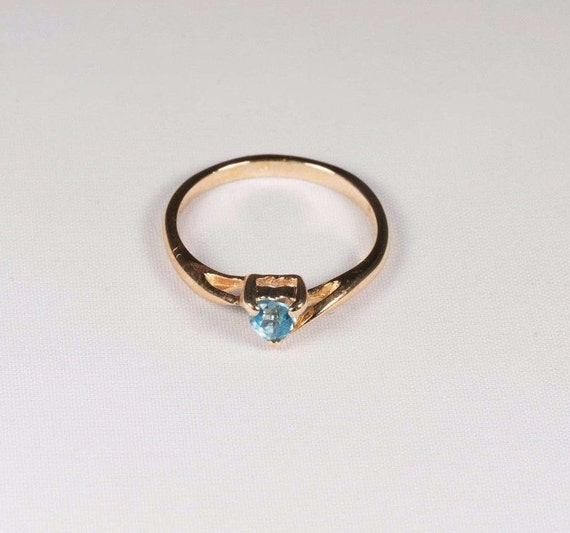 Vintage 10K YELLOW GOLD-SAPPHIRE Womens Flower Ring: Jewelry, 2 Grams | eBay