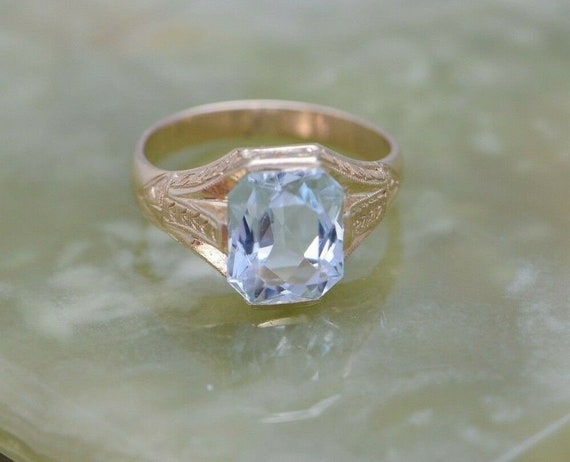 10k aquamarine ring deals