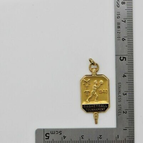 Vintage 10K Yellow Gold MIT Basketball Tournament… - image 6