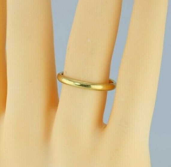 18K Yellow Gold Band, Stamped 