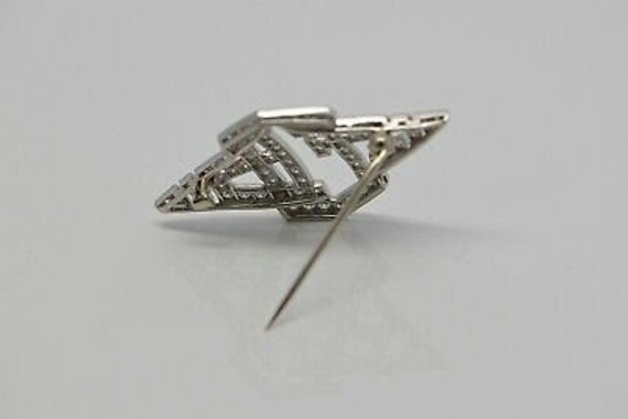 Platinum Art Deco Diamond Monogram "FDB" or "FBD"… - image 4