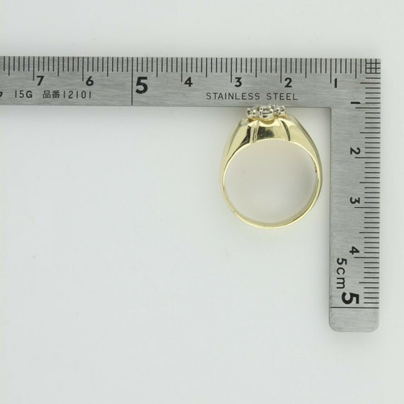 Men's 14K Yellow Gold 1/3ct Diamond Rosette Ring … - image 10