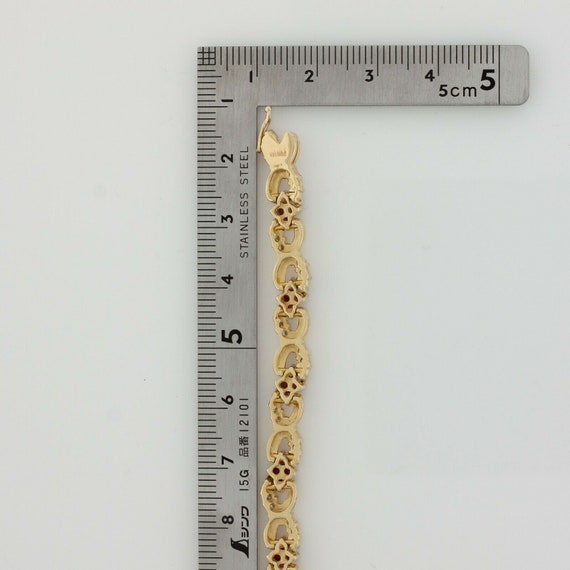 Superb Quality 18K Ruby and Diamond Bracelet 7 in… - image 7