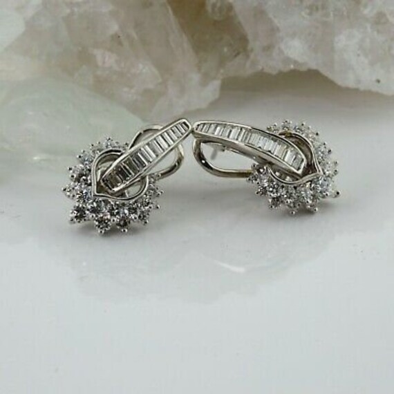 Superb 7.5 ct Total Weight Diamond Earrings and N… - image 7