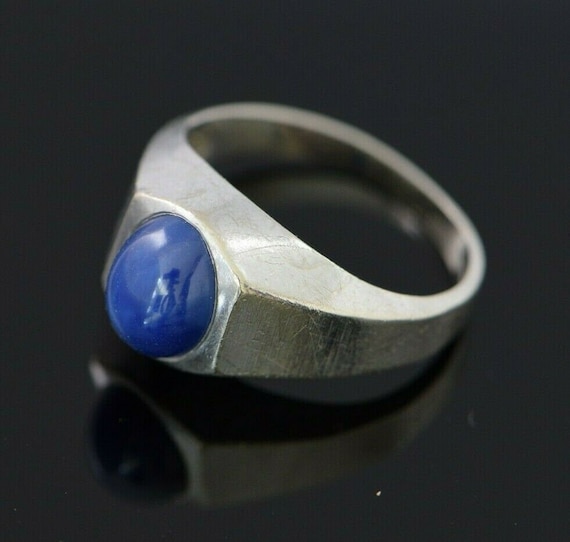 14K WG Linde Blue Star Sapphire Ring Vintage as i… - image 2