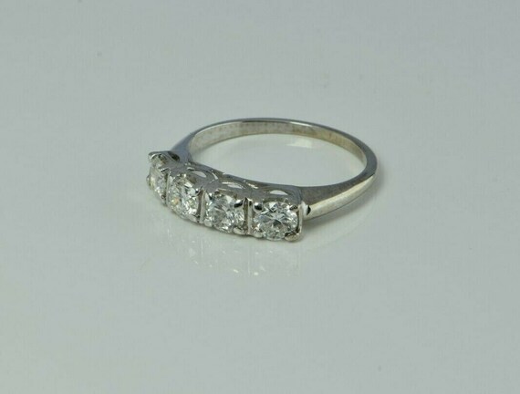 14K White Gold 1ct Diamond Anniversary Band Size … - image 3