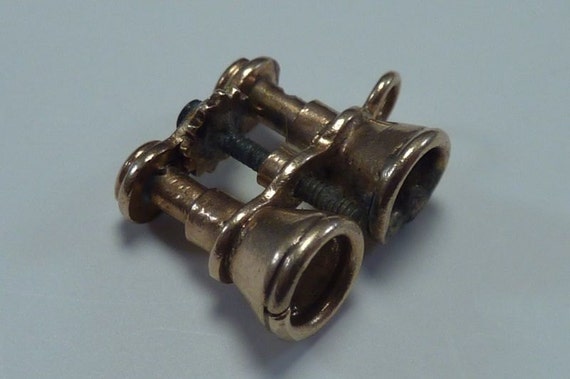 1.68 Gram 14K Yellow Gold "Binoculars" Charm - image 2