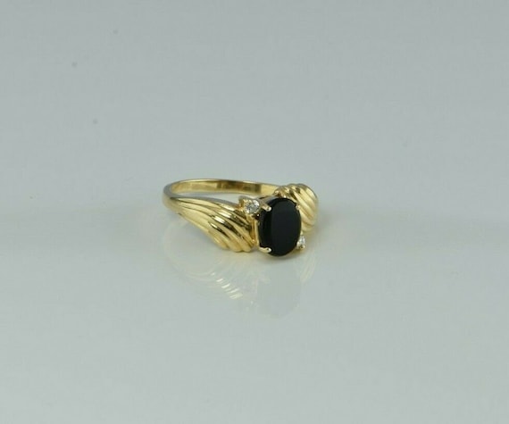 Vintage black onyx rings circa 1950 and sale 1960s