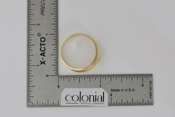 Vintage 14K Yellow Gold Diamond Ring Size 11.25 C… - image 6
