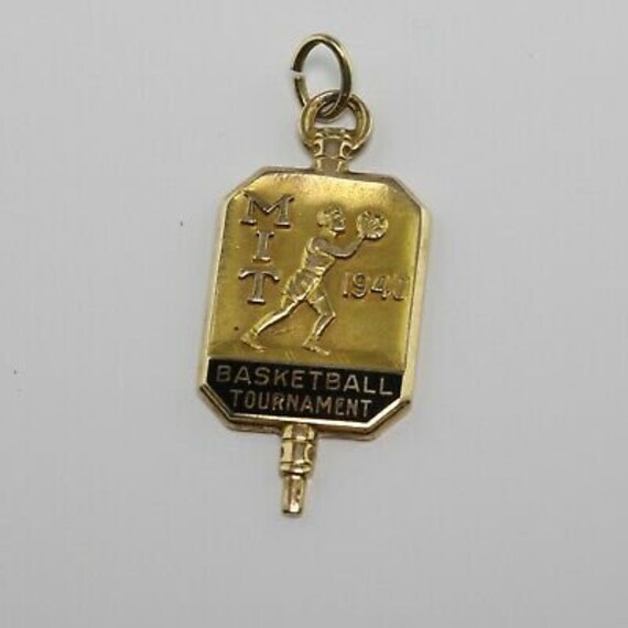 Vintage 10K Yellow Gold MIT Basketball Tournament… - image 4