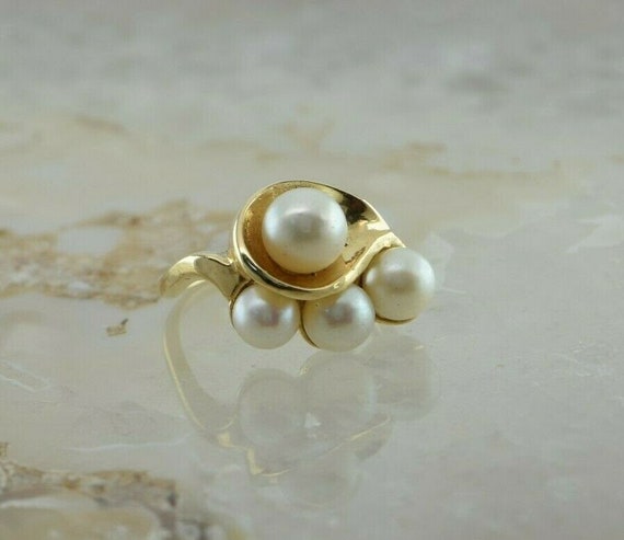 4 pearl cheap ring