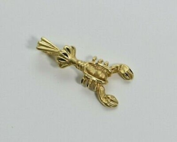 14K Yellow gold Lobster Pendant