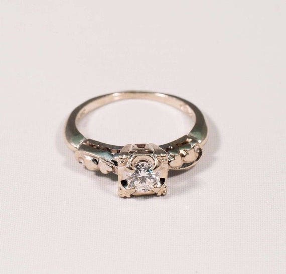 1940's Vintage Engagement Ring Transitional Cut Diamond .60ct J/SI1 |  Diamond cuts, Big engagement rings, Antique diamond rings