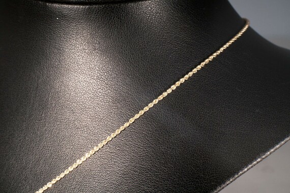 14K Yellow Gold Rope Chain 20" Long with a Large … - image 5
