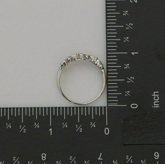 14K WG Unique Pear and Round Shaped Diamond Ring … - image 7