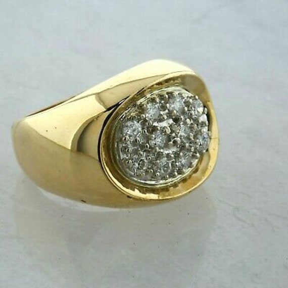14K Yellow Gold 3/4 ct Diamond Ring G SI 1 Size 6