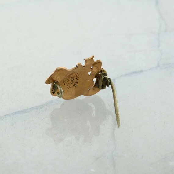 Antique 14K Yellow Gold "NHS 1900" Class Lapel Pin View 3