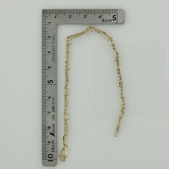 10K Yellow Gold 1 ct tw Crystal Opal Bracelet 7 i… - image 6