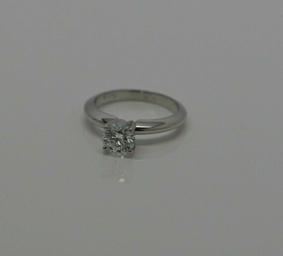 Platinum Simple Solitaire Diamond Ring Original 1… - image 7