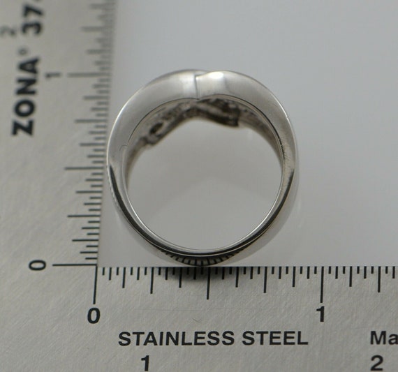 18K White Gold Diamond Baguette Ring Circa 1980, … - image 9