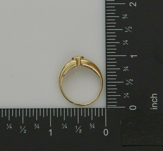 14K YG Tested Diamond Ring with Round Center Ston… - image 8