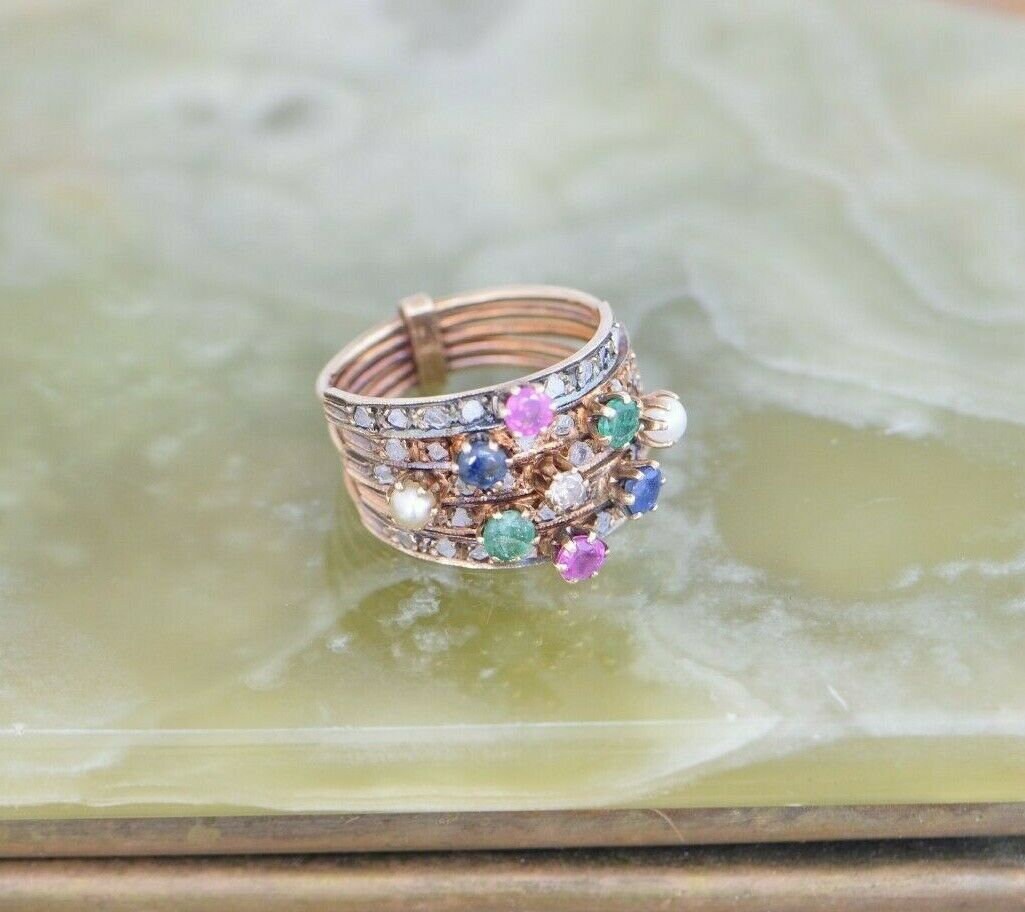 Full Eternity Band Multi Stone Wedding Ring in Moissanite Silver Rings For  Women | eBay