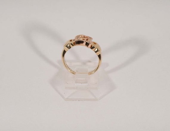 14K Rose and Yellow Gold "15" Quinzena Ring , siz… - image 4
