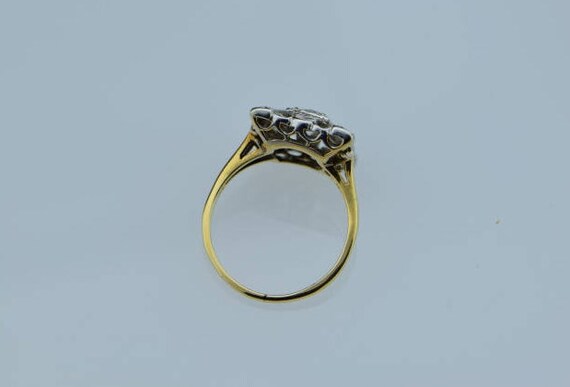 Circa 1910 14K YG vintage Edwardian style Diamond… - image 4