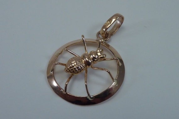 18K Yellow Gold "Spider" Pendant - image 1