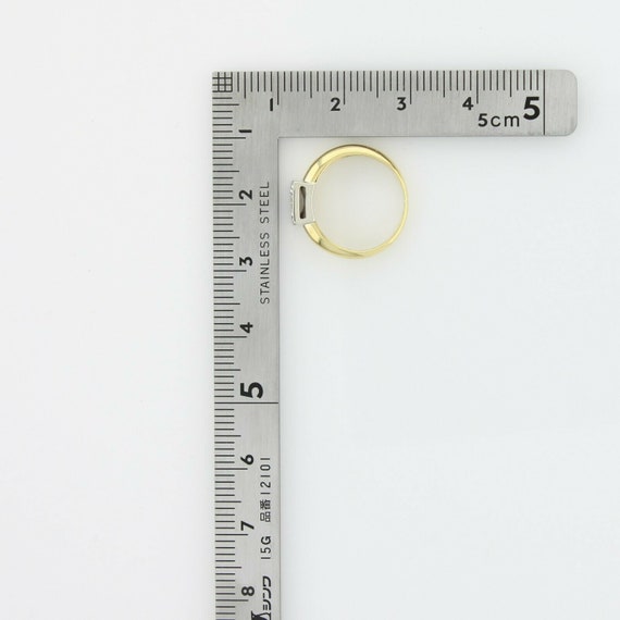 Vintage 18K Yellow Gold Diamond Ring Size 2.5 Cir… - image 5