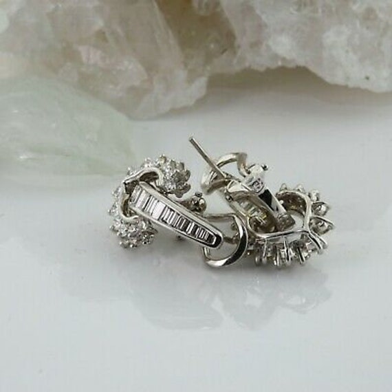 Superb 7.5 ct Total Weight Diamond Earrings and N… - image 10