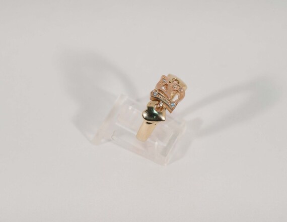 14K Rose and Yellow Gold "15" Quinzena Ring , siz… - image 3