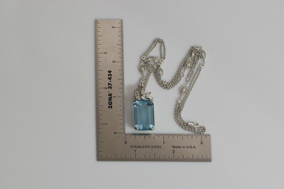 Tiffany & Co. Aquamarine Color by the Yard Pendant Necklace - Sterling  Silver Pendant Necklace, Necklaces - TIF273277 | The RealReal