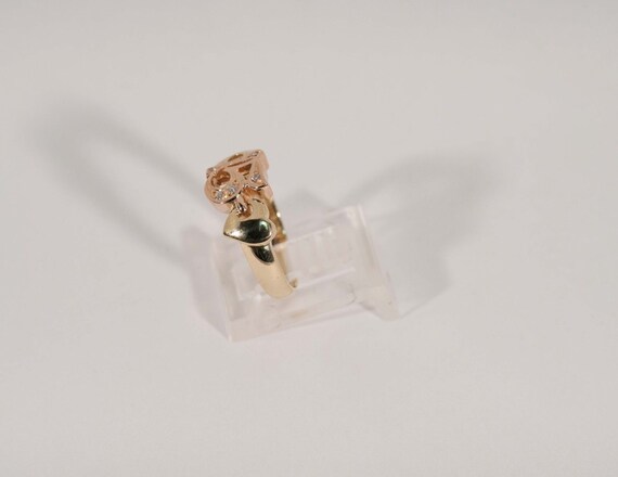 14K Rose and Yellow Gold "15" Quinzena Ring , siz… - image 2