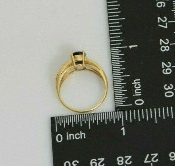 14K Yellow Gold Sapphire Ring, Yellow Sapphire si… - image 9